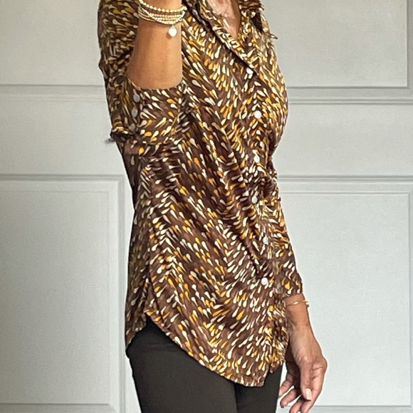 Diesel Vintage Pointed Collar Button Down Shirt size M - Picture 3 of 14